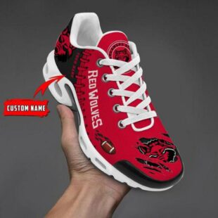 NCAA Arkansas State Red Wolves Football Custom Air Max Plus Shoes