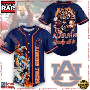 NCAA Auburn Tigers Family All In Baseball Jersey