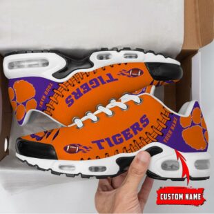 NCAA Clemson Tigers Football Custom Air Max Plus Shoes