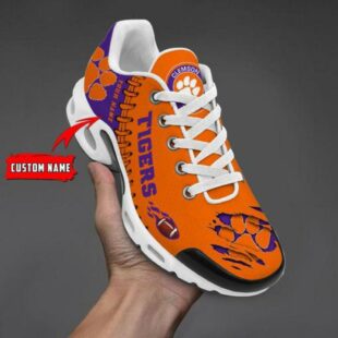 NCAA Clemson Tigers Football Custom Air Max Plus Shoes