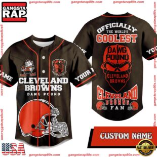 NCAA Cleveland Browns Officially The World Coolest Baseball Jersey