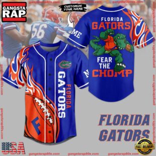 NCAA Florida Gators Fear The Chomp Baseball Jersey