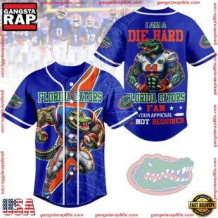 NCAA Florida Gators I Am A Die Hard Baseball Jersey