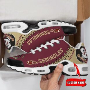 NCAA Florida State Seminoles Football Custom Air Max Plus Shoes