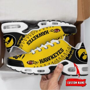 NCAA Iowa Hawkeyes Football Custom Air Max Plus Shoes