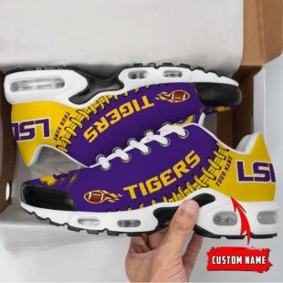 NCAA LSU Tigers Football Custom Air Max Plus Shoes