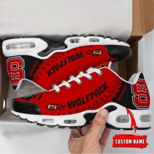 NCAA NC State Wolfpack Football Custom Air Max Plus Shoes