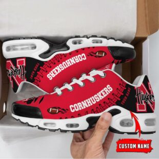 NCAA Nebraska Cornhuskers Football Custom Air Max Plus Shoes