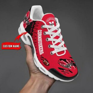 NCAA Nebraska Cornhuskers Football Custom Air Max Plus Shoes