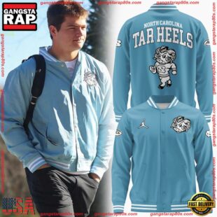 NCAA North Carolina Tar Heels Mascot Logo Baseball Jersey