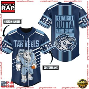 NCAA North Carolina Tar Heels Straight Outta Tarheel Country Baseball Jersey