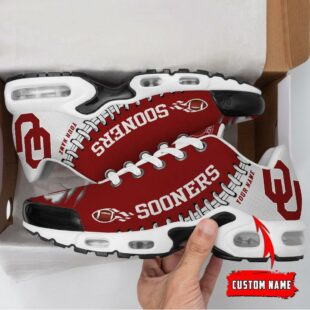 NCAA Oklahoma Sooners Football Custom Air Max Plus Shoes