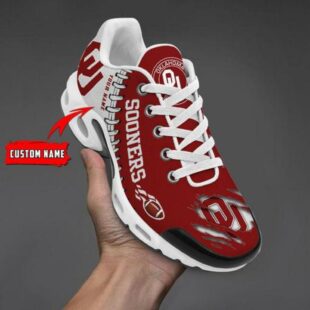 NCAA Oklahoma Sooners Football Custom Air Max Plus Shoes