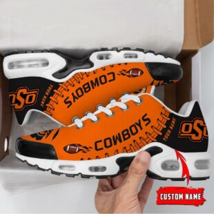 NCAA Oklahoma State Cowboys Football Custom Air Max Plus Shoes 1