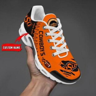 NCAA Oklahoma State Cowboys Football Custom Air Max Plus Shoes 2