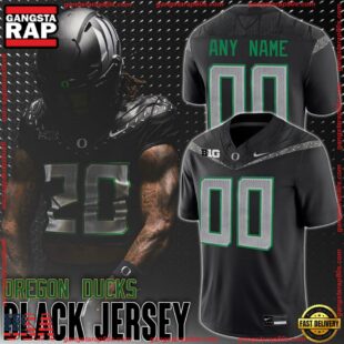 NCAA Oregon Ducks Big Game Black Football Jersey