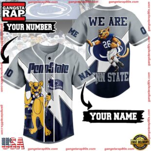 NCAA Penn State Nittany Lions We Are Mascot Penn State Baseball Jersey