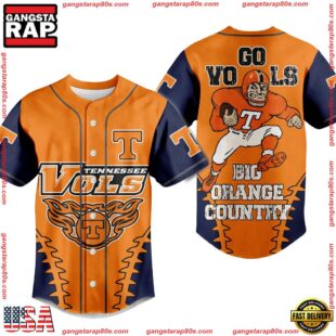 NCAA Tennessee Volunteers Go Vols Big Orange Country Baseball Jersey