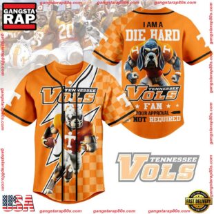 NCAA Tennessee Volunteers I Am A Die Hard Baseball Jersey