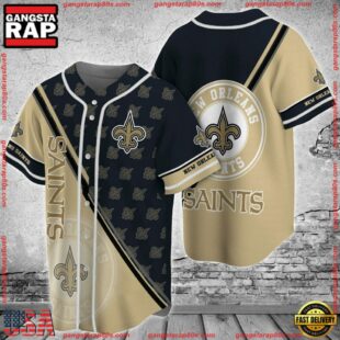 New Orleans Saints NFL Baseball Jersey Shirt FVJ01