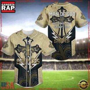 New Orleans Saints NFL Baseball Jersey Shirts