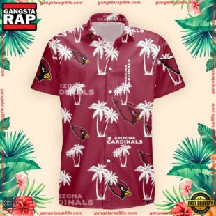 NFL Arizona Cardinals Palm Tree Pattern Hawaii Shirt Gift For Fans