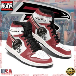 NFL Atlanta Falcons Football Logo Team Air Jordan 1 Hightop Shoes Sneakers