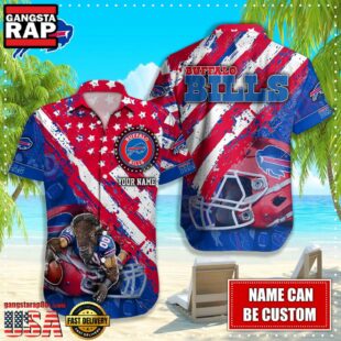 NFL Buffalo Bills American Flag custom Hawaiian Shirts