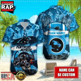 NFL Carolina Panthers Mascot Football Hawaiian Shirt