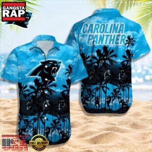 NFL Carolina Panthers Retro Aloha Shirts