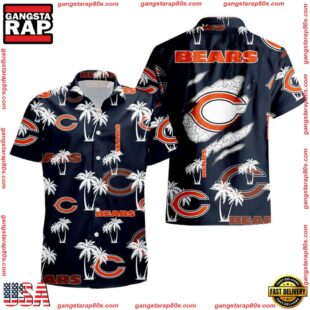 NFL Chicago Bears Palm Tree Pattern Hawaii Shirt Gift For Fans