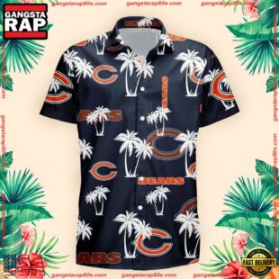 NFL Chicago Bears Palm Tree Pattern Hawaii Shirt Gift For Fans