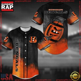 NFL Cincinnati Bengals Baseball Jersey Shirt