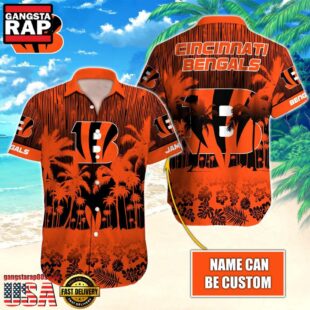 NFL Cincinnati Bengals Vintage Style Custom Aloha Shirts