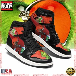 NFL Cleveland Browns Football Logo Team Air Jordan 1 Hightop Shoes Sneakers