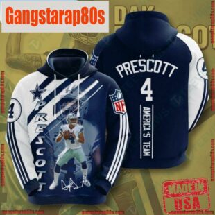 NFL Dallas Cowboys All Over Print Puff Print Unisex Hoodie