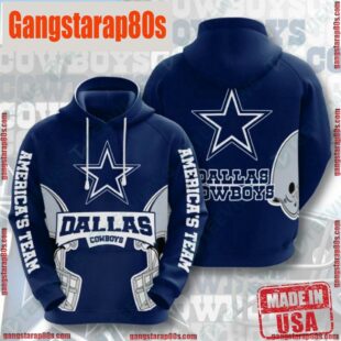 NFL Dallas Cowboys All Over Print Zip Up Unisex Hoodies