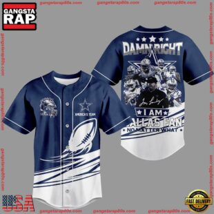 NFL Dallas Cowboys I Am Dallas Fan No Matter What Baseball Jersey