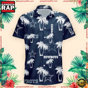 NFL Dallas Cowboys Palm Tree Pattern Hawaii Shirt Gift For Fans