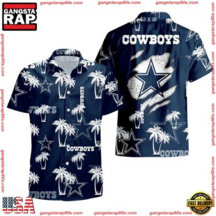 NFL Dallas Cowboys Palm Tree Pattern Hawaii Shirt Gift For Fans