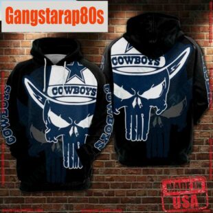 NFL Dallas Cowboys Skull Best All Over Print Unisex Hoodies