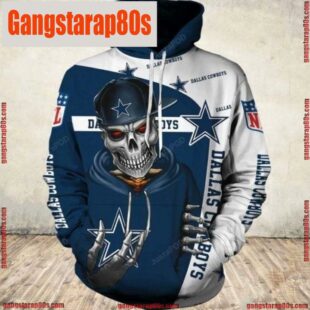 NFL Dallas Cowboys Skull Men and Women All Over Print Unisex Hoodie Shirt