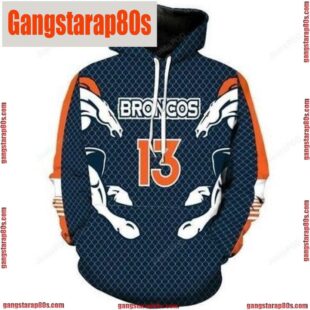 NFL Denver Broncos Custom Name Pullover And Zippered Unisex Hoodies