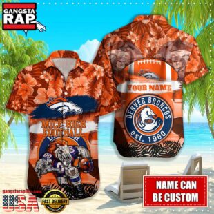 NFL Denver Broncos Mascot Football Hawaiian Shirt