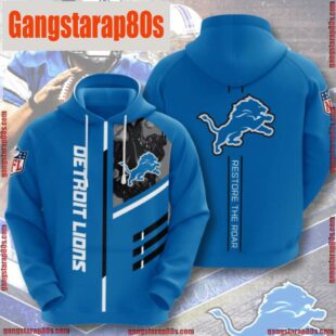 NFL Detroit Lions All Over Print Unisex Hoodie Shirt