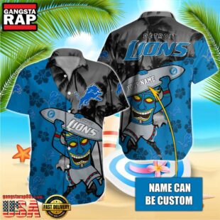 NFL Detroit Lions Retro Custom Hawaiian Shirts