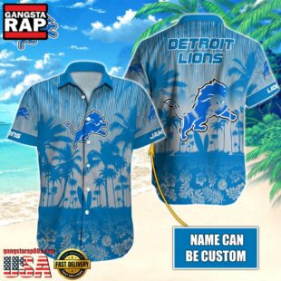 NFL Detroit Lions Vintage Style Custom Aloha Shirts