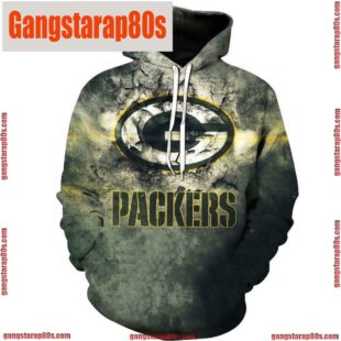 NFL Green Bay Packers All Over Print Graphic Packers Logos Men and Women Unisex Hoodie