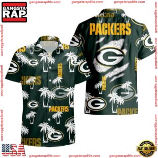 NFL Green Bay Packers Palm Tree Pattern Hawaii Shirt Gift For Fans