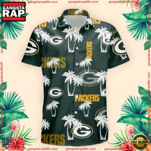 NFL Green Bay Packers Palm Tree Pattern Hawaii Shirt Gift For Fans